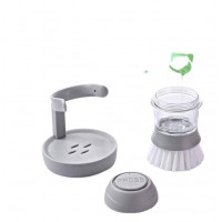 Automatic Add Liquid Soap Multi-Functional Kitchen Dishes  Household Cleaning Small Brush Washing Pot